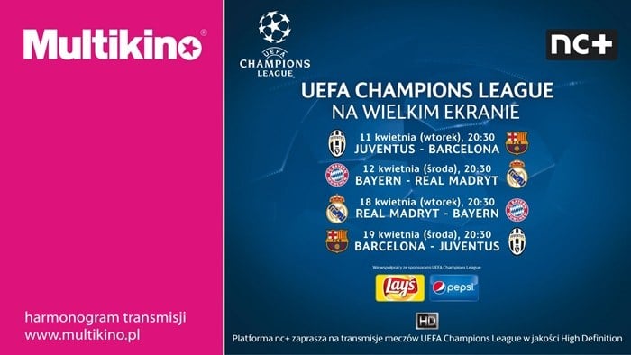 Wygraj bilety do Multikina na Ligę Mistrzów UEFA z Warszawską Szkołą Reklamy